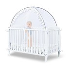  Crib Tent - Pop Up Baby Safety Crib Cover To Keep Baby 2nd Generation White