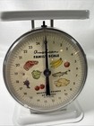 Vtg Retro American Family Kitchen White Metal Food Scale Up To 25 Lbs Farmcore