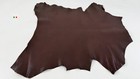 Dark Brown Rough Vegetable Tan Thick Italian Goat Leather Hide 3 sqf 1 1mm C7512