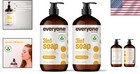 Coconut   Lemon 3-in-1 Soap  Body Wash  Bubble Bath   Shampoo - 32 Oz  Pack Of 2