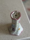 Antique Victorian Hat Pin Holder Hand Painted Floral Design Vanity Item 5    Tall