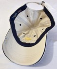 Corona Extra Beer Logo Tan beige Baseball Cap Hat W  Blue Trim Adjustable 