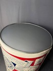 Vintage Budweiser Can Ottoman Rare Find 16  Vinyl Footrest Ooak