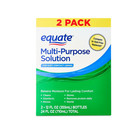 Equate Multi-purpose Contact Lens Solution  Twin Pack 12 Fl Oz  2pack 