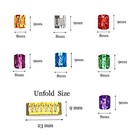 350pcs Hair Jewelry For Women Braids  Dreadlock Beads Hair Multi Color
