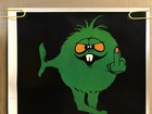 Original Vintage Blacklight Poster This Ones For You Baby Middle Finger Monster