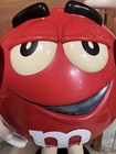 Red M m Character On Wheels   Collectible Candy Storage Store Floor Display 