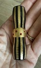 Vintage Helena Rubinstein Lipstick Tube Black Gold Red    jewels    Exc 