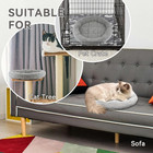 Plush Cat Bed Mat  15 75  Round  Self Warming Dog Bed With Pillow  Puppy Kitty R