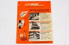 Loctite Sealant Advertising Product Data Sheets Technical Information 1950s