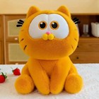 25cm Orange Cat Plush Doll Kawaii Soft Stuffed Toy Cartoon Style Gift Decor