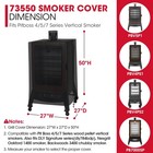Unicook Vertical Smoker Cover Compatible With Pit Boss 4  5  7 Series  Wood Pell