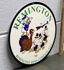 Remington Arms Metal Sign Shells Shotgun Donald Duck Cartoon Character Gas Oil