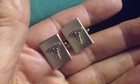 Vintage Ama Medical Theme Caduceus Symbol Cufflinks American Medical Association