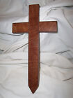 Wooden Handmade  Cross Cemetery Memorial Grave Marker Ground  dark    434 