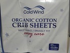 2 Pack  Organic Cotton Fitted Crib Sheet  White  52   28 