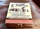 The Castle Inn l   alcove Restaurant  Olean Ny  Full Unstruck Matchbook