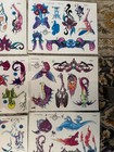 Vtg Lot Of 80s-90s Tattoo Flash Prints Traditional  California Mixed Artist  9