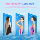 2pack Updated Silicone Swim Cap For Long Hair Women Girl Waterproof Bathing Pool