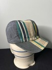 Vintage Men s 1950 Blue Striped Conductors Cap  Distressed  just Add Character