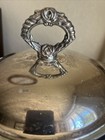 Vintage Silver - Plated Pyrex Bowl English Silver Chafing Dish 1 1 2qt