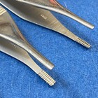 Lot Of 10 Flat Tip  Serrated 5 1 2    Tweezers For Jewelry  Electronics  Crafts