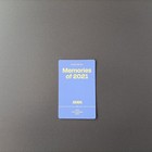 Bts Jimin Official Card Memories Of 2021 Dvd Bangtan Boys Photocard
