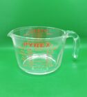Pyrex Glass Measuring Cup J Handle -4 Cup -1 Quart -1 Liter -32 Oz  Made In Usa