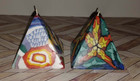 Lot Of 2 Rare Vintage Pyramid Shaped Candles Never Been Burned