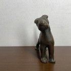 Antique Bronze Airedale Terrier Dog Figurine Sculpture