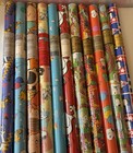 Vtg 70   s hallmark Peanuts Snoopy All Occasion Gift Wrap Rolls Lot Of 11 Usa Made