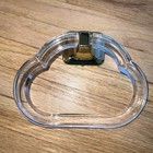 Vtg Nos 1970s Mcm Franklin Brass Antigua Lucite Towel Ring Polished Brass
