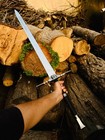 Handmade Stainless Steel Viking Sword Battle Ready Medieval Sword With Sheath