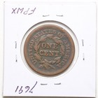 1852 1c Braided Hair Large Cent In Fine Condition  7691