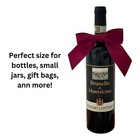 Pre-tied Burgundy Satin Bows - 4 1 2  Wide  Set Of 12  Fall  Christmas  Gift Bow