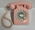 Retro Pink Rotary Dial Telephone Squdin  System Phone Mod Ctr307 Unused