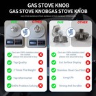 Strongest Version Wb03x24818 Ge Gas Stove Knob 2 100  Stainless Steel  oem  R   