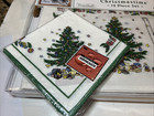 Vintage Nikko Christmastime Placemat Napkin Ring Holder Set Of 4 Rare New In Box