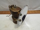 Vintage Justrite Brass Miners Carbide Hat Lamp Light  2-840 In Box Lantern