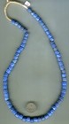 African Trade Beads Vintage Old Glass Czech Bohemian Opaque Russian Blue Beads
