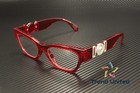 Versace Ve3367u 5495 Red Transparent Demo Lens 52 Mm Women s Eyeglasses