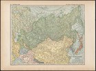 Northern Asia - Persia - Afghanistan - Baluchistan Original 1922 Atlas Map