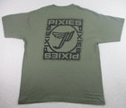 Pixies T Shirt Mens Size Xxl Concert Tour Band Green Graphic Print Dbl Sided 2xl