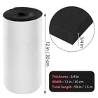Closed Cell Foam Rubber Sheet Adhesive Padding Black 12x59x3 4 Inch Shock Proof