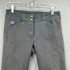 Piper Riding Breeches Women 30  Gray Stretch Patch Equestrian Performance Pants