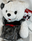 Dan Dee 19  White Teddy Bear Girl Plush Black Dress Snowflake W tags 2012