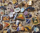Vintage Lions Club Pin Lot 110  Pins  no Clutch Backs To Pins  70 s 1980 s 90 s