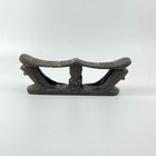 Songye Double Headrest With Lizards Congo