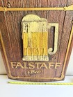 Vintage Falstaff Beer 3d Vacuform Plastic Wall Sign Beer Mug Stein 24    X 18   