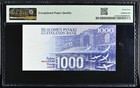 Finland 1986 1991  1000 Markkaa P121 Pmg 65 Epq   Gem Unc